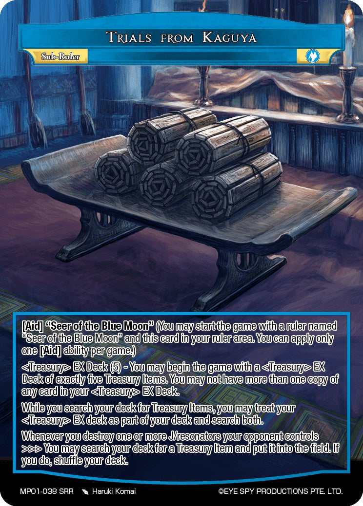 Trials From Kaguya (MP01-038 SRR) [Masterpiece "Pilgrim-Memories"] | Jomio and Rueliete's Cards and Comics