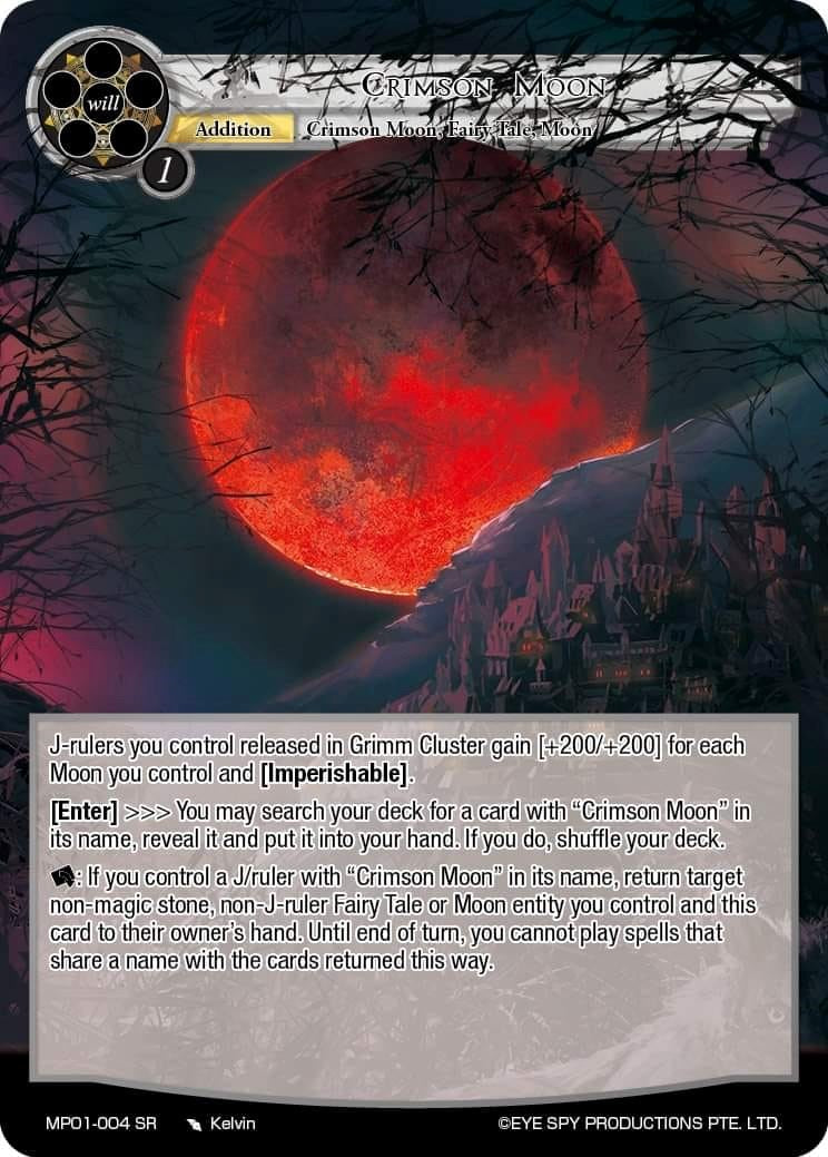 Crimson Moon (MP01-004 SR) [Masterpiece "Pilgrim-Memories"] | Jomio and Rueliete's Cards and Comics