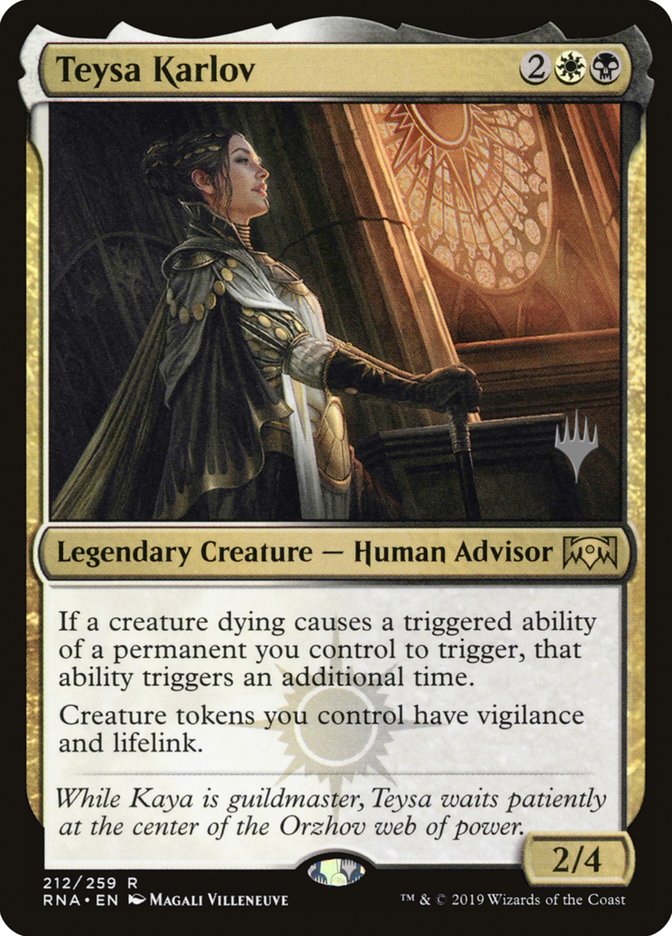 Teysa Karlov (Promo Pack) [Ravnica Allegiance Promos] | Jomio and Rueliete's Cards and Comics