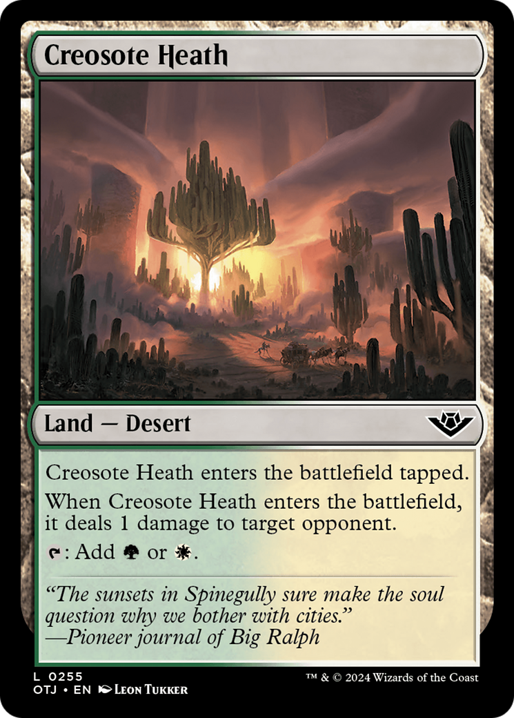 Creosote Heath [Outlaws of Thunder Junction] | Jomio and Rueliete's Cards and Comics