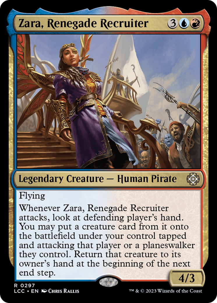 Zara, Renegade Recruiter [The Lost Caverns of Ixalan Commander] | Jomio and Rueliete's Cards and Comics