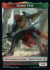 Soldier // Stangg Twin Double-Sided Token [Dominaria United Tokens] | Jomio and Rueliete's Cards and Comics
