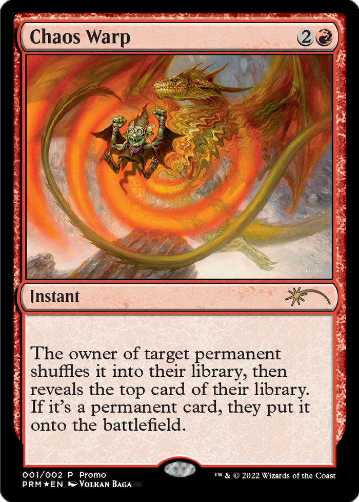 Chaos Warp [Wizards Play Network 2024] | Jomio and Rueliete's Cards and Comics