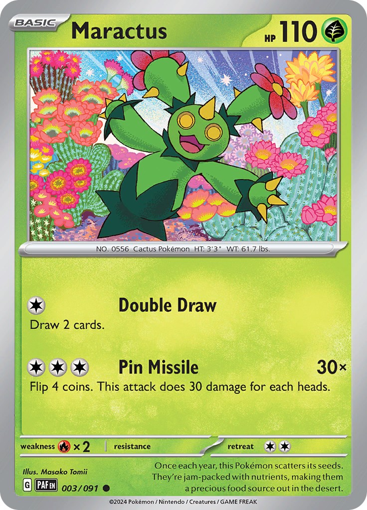 Maractus (003/091) [Scarlet & Violet: Paldean Fates] | Jomio and Rueliete's Cards and Comics