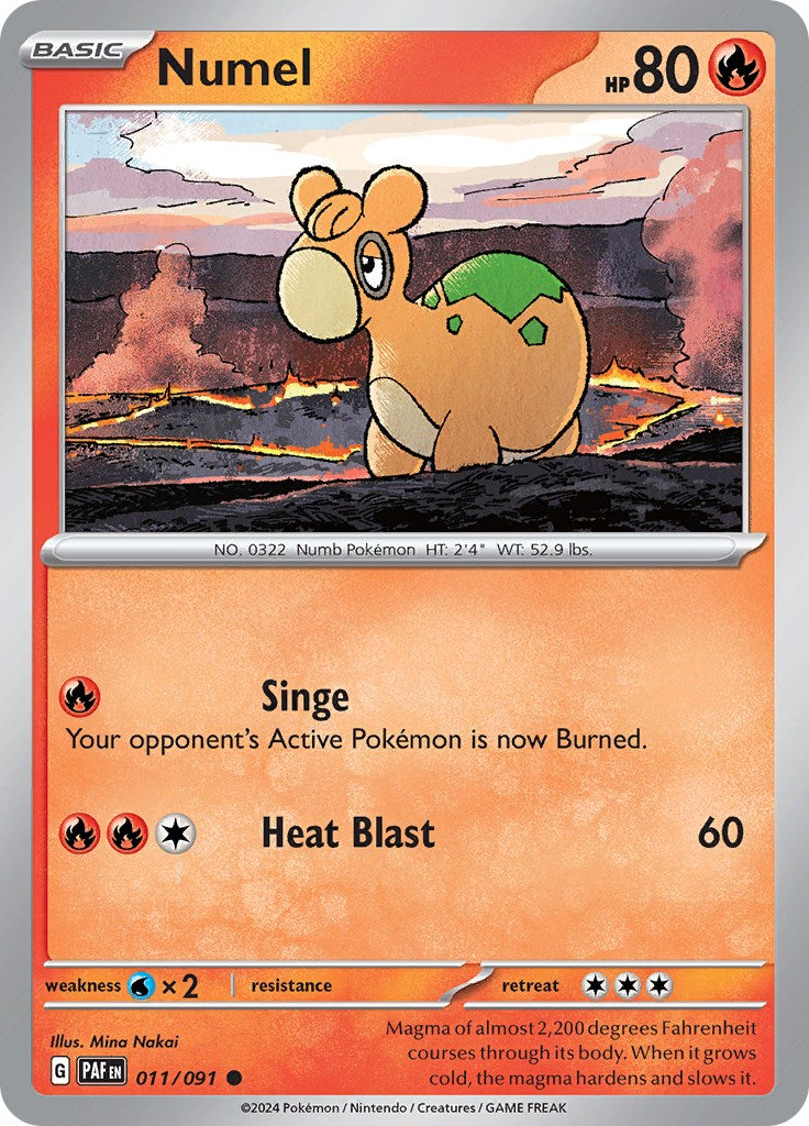 Numel (011/091) [Scarlet & Violet: Paldean Fates] | Jomio and Rueliete's Cards and Comics