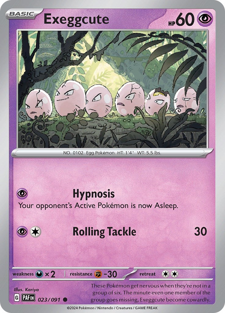 Exeggcute (023/091) [Scarlet & Violet: Paldean Fates] | Jomio and Rueliete's Cards and Comics