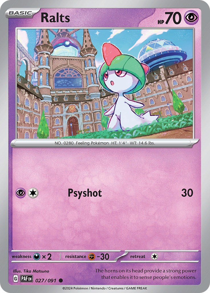 Ralts (027/091) [Scarlet & Violet: Paldean Fates] | Jomio and Rueliete's Cards and Comics