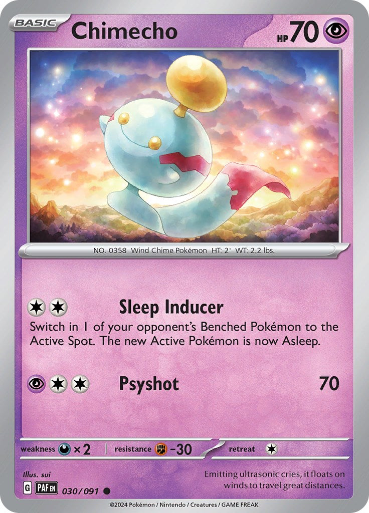 Chimecho (030/091) [Scarlet & Violet: Paldean Fates] | Jomio and Rueliete's Cards and Comics