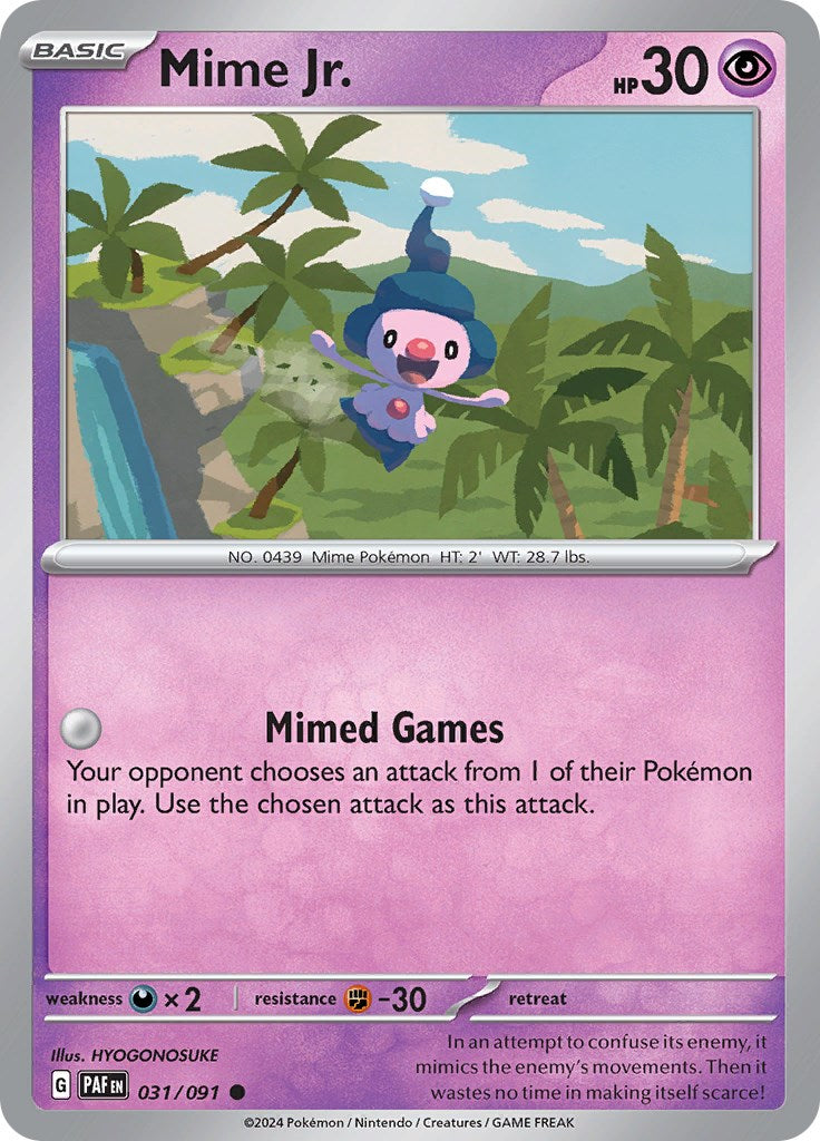 Mime Jr. (031/091) [Scarlet & Violet: Paldean Fates] | Jomio and Rueliete's Cards and Comics