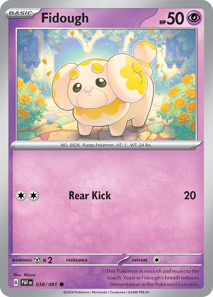 Fidough (038/091) [Scarlet & Violet: Paldean Fates] | Jomio and Rueliete's Cards and Comics