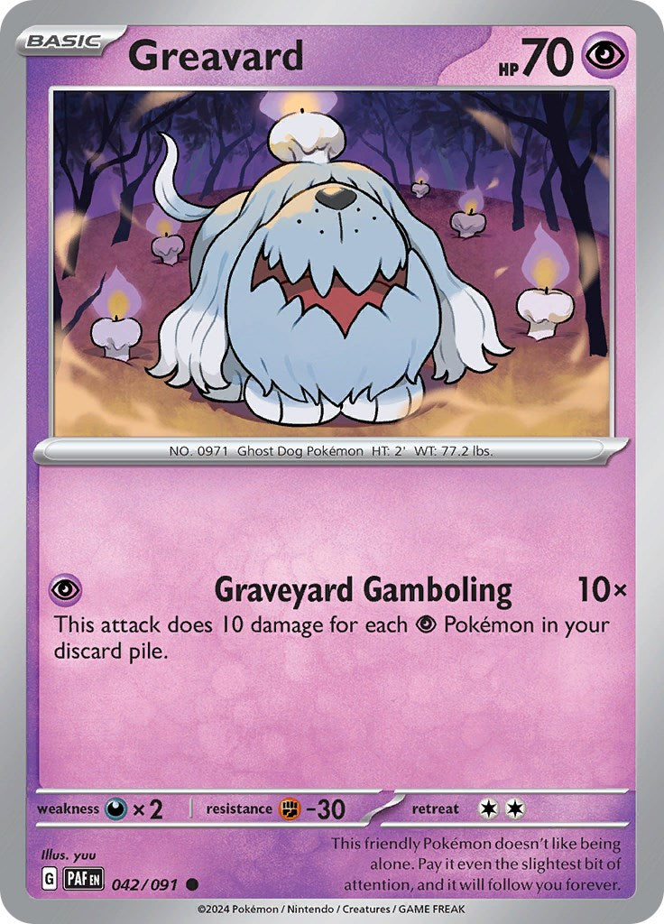 Greavard (042/091) [Scarlet & Violet: Paldean Fates] | Jomio and Rueliete's Cards and Comics