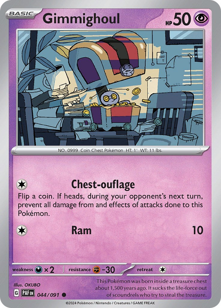 Gimmighoul (044/091) [Scarlet & Violet: Paldean Fates] | Jomio and Rueliete's Cards and Comics