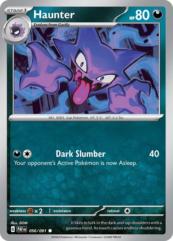 Haunter (056/091) [Scarlet & Violet: Paldean Fates] | Jomio and Rueliete's Cards and Comics