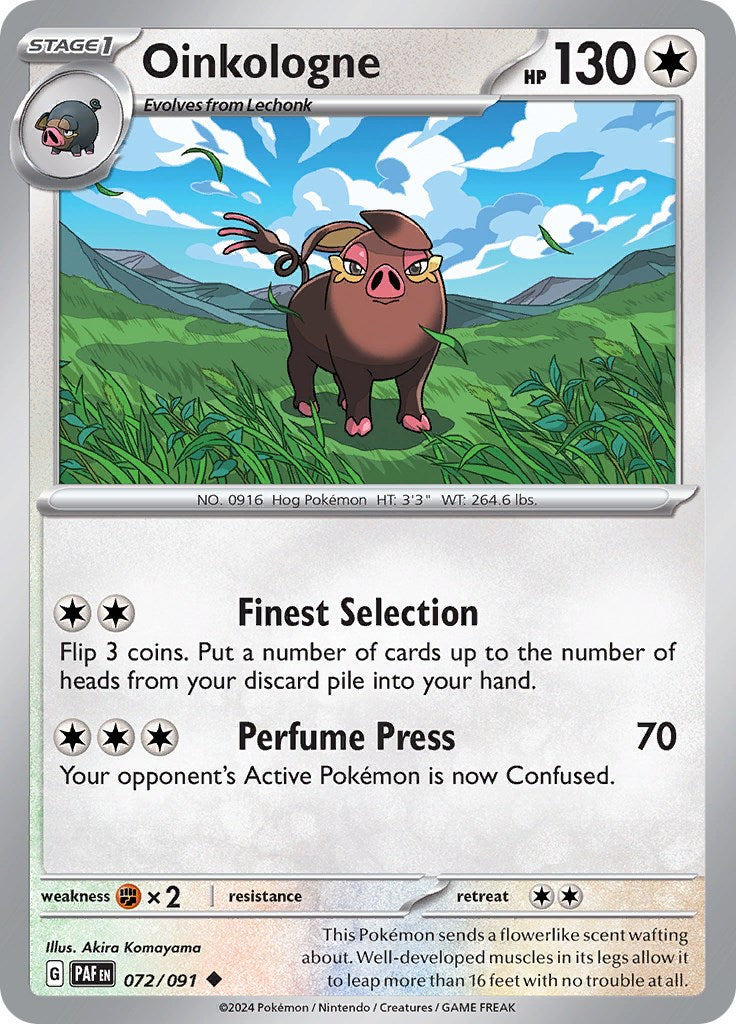 Oinkologne (072/091) [Scarlet & Violet: Paldean Fates] | Jomio and Rueliete's Cards and Comics