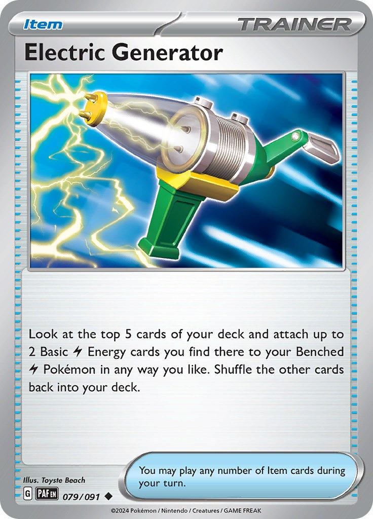 Electric Generator (079/091) [Scarlet & Violet: Paldean Fates] | Jomio and Rueliete's Cards and Comics