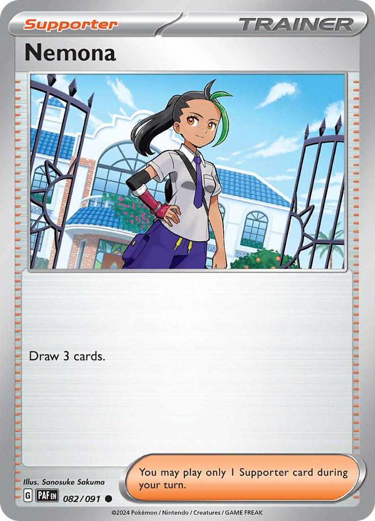 Nemona (082/091) [Scarlet & Violet: Paldean Fates] | Jomio and Rueliete's Cards and Comics