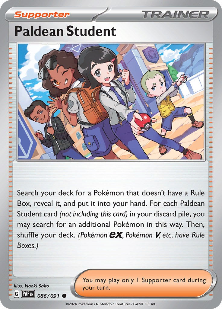 Paldean Student (086/091) [Scarlet & Violet: Paldean Fates] | Jomio and Rueliete's Cards and Comics