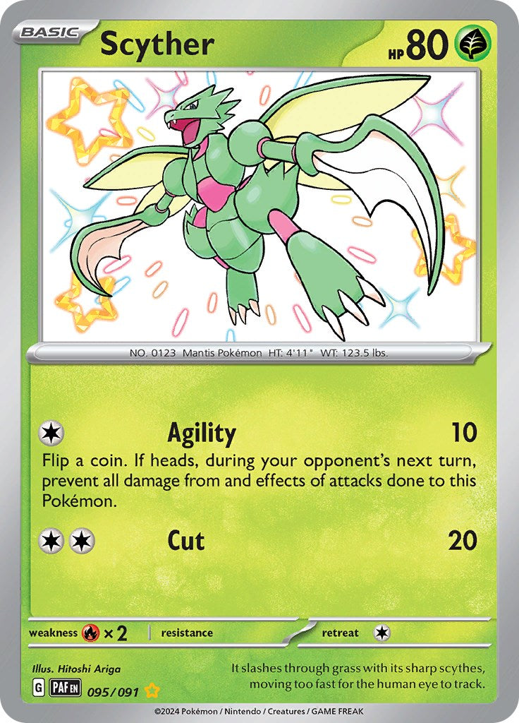 Scyther (095/091) [Scarlet & Violet: Paldean Fates] | Jomio and Rueliete's Cards and Comics