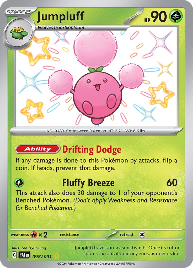Jumpluff (098/091) [Scarlet & Violet: Paldean Fates] | Jomio and Rueliete's Cards and Comics