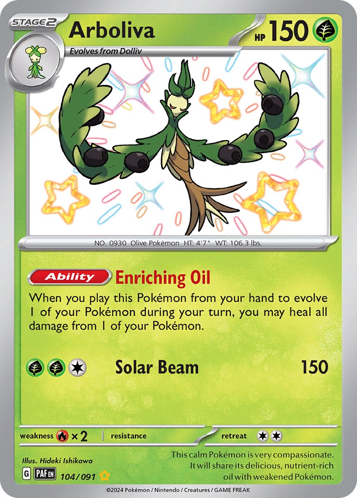 Arboliva (104/091) [Scarlet & Violet: Paldean Fates] | Jomio and Rueliete's Cards and Comics