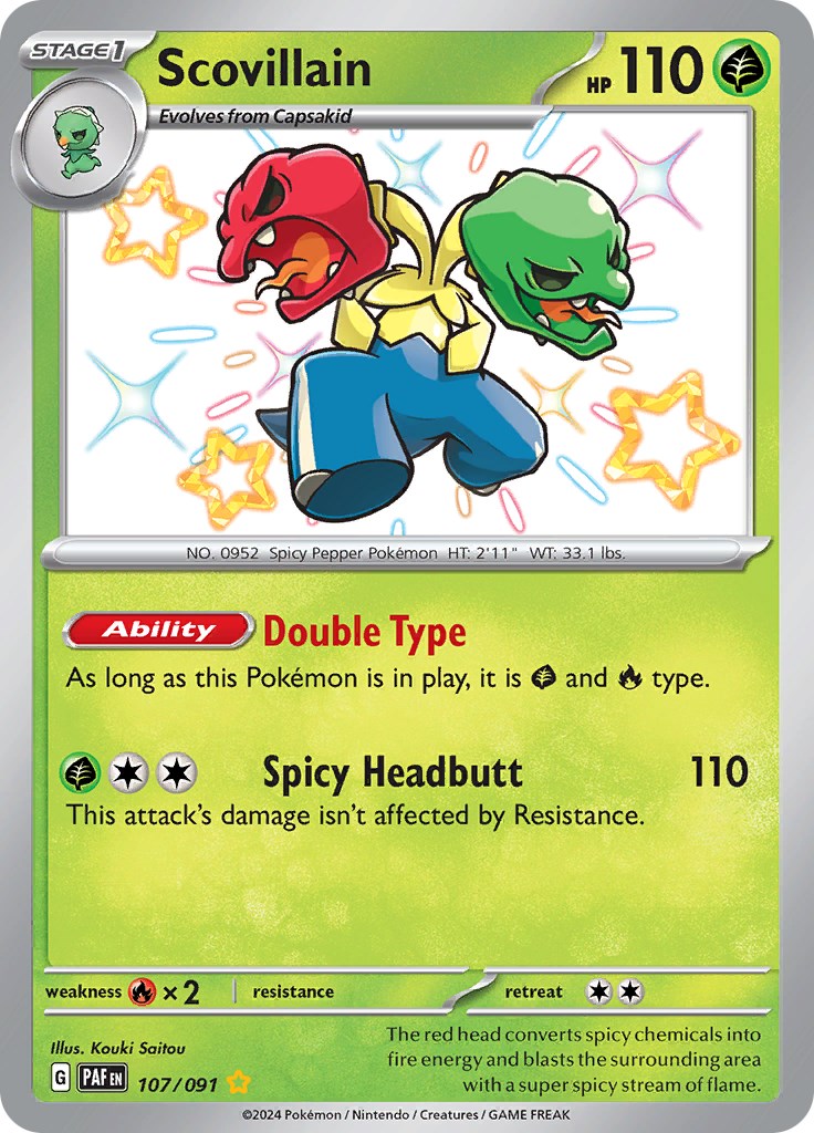 Scovillain (107/091) [Scarlet & Violet: Paldean Fates] | Jomio and Rueliete's Cards and Comics
