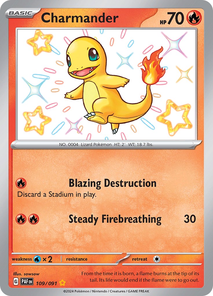 Charmander (109/091) [Scarlet & Violet: Paldean Fates] | Jomio and Rueliete's Cards and Comics