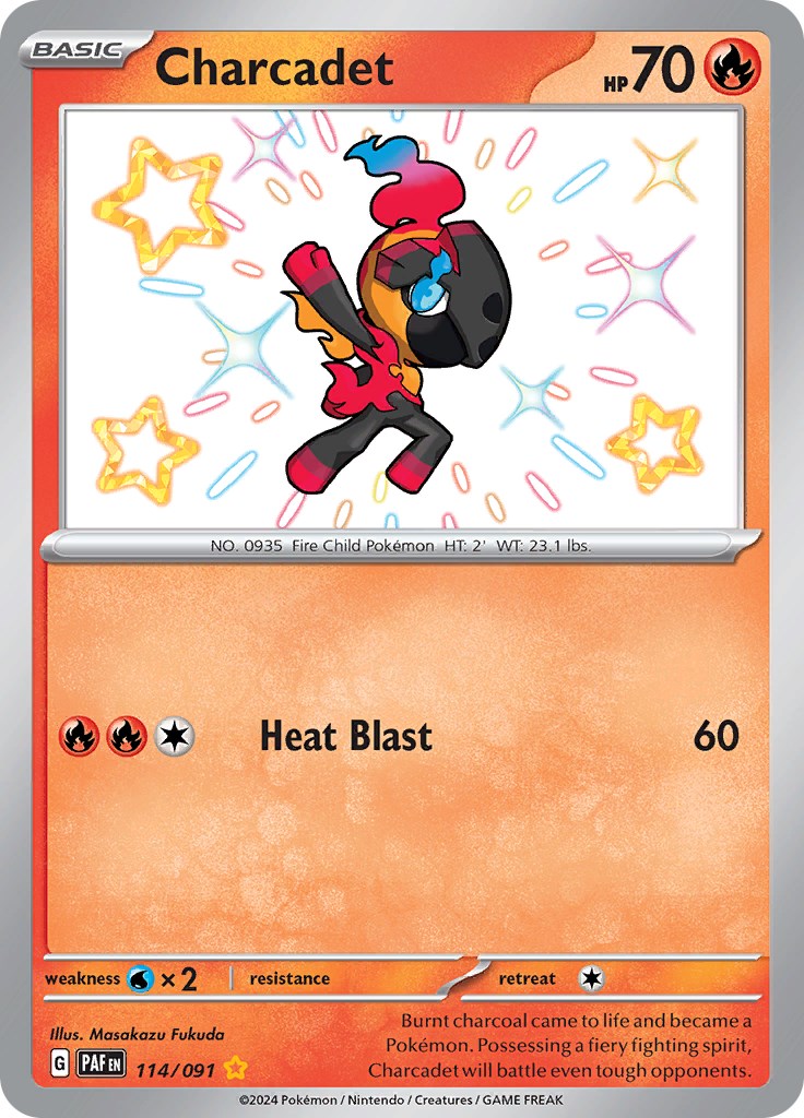 Charcadet (114/091) [Scarlet & Violet: Paldean Fates] | Jomio and Rueliete's Cards and Comics