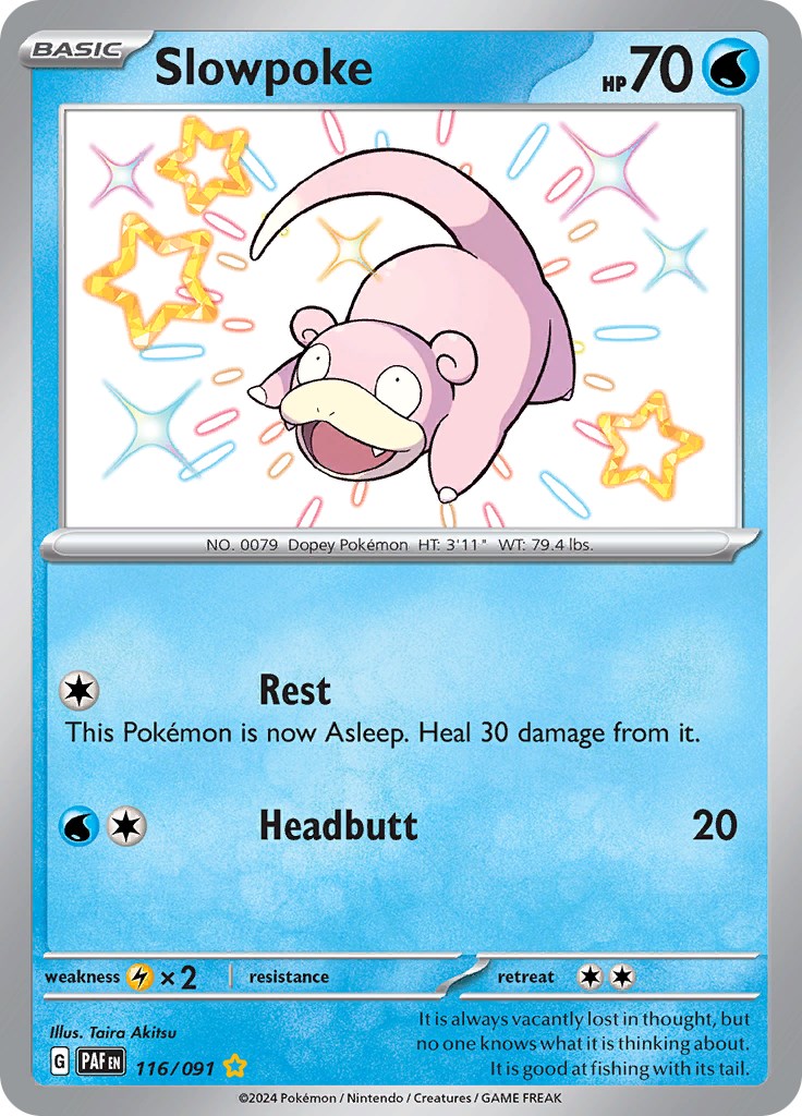 Slowpoke (116/091) [Scarlet & Violet: Paldean Fates] | Jomio and Rueliete's Cards and Comics
