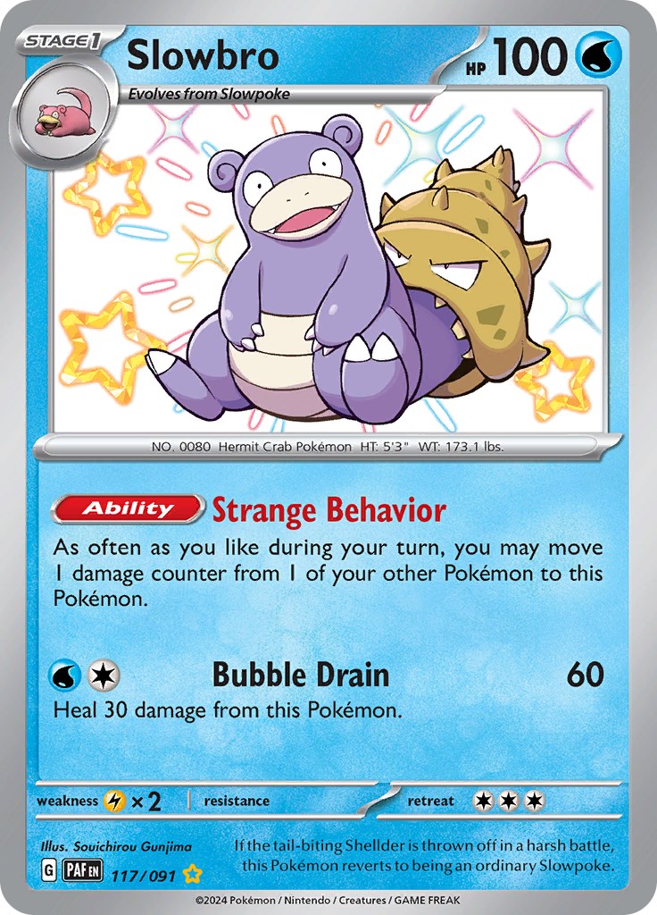 Slowbro (117/091) [Scarlet & Violet: Paldean Fates] | Jomio and Rueliete's Cards and Comics