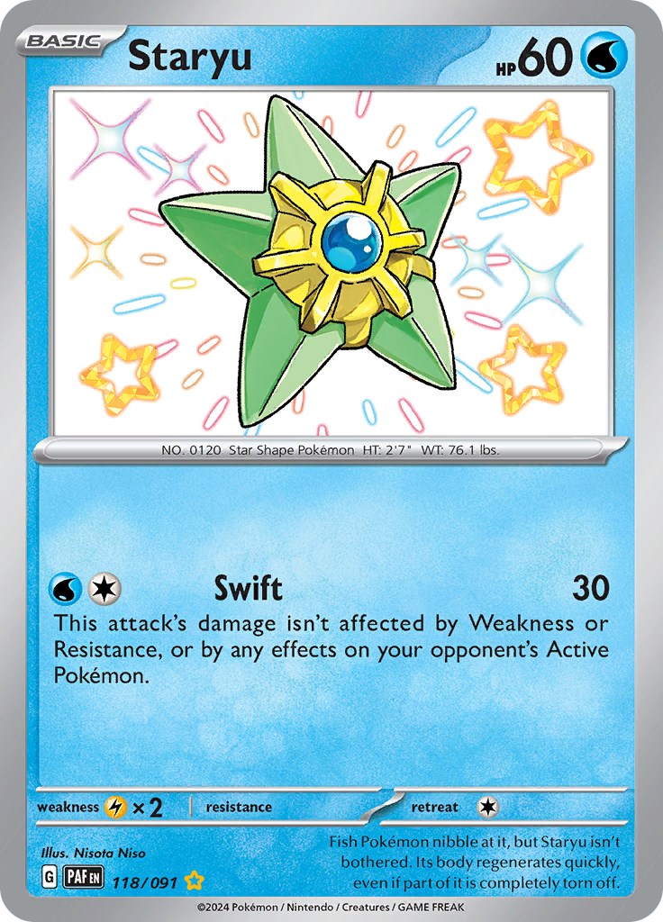 Staryu (118/091) [Scarlet & Violet: Paldean Fates] | Jomio and Rueliete's Cards and Comics