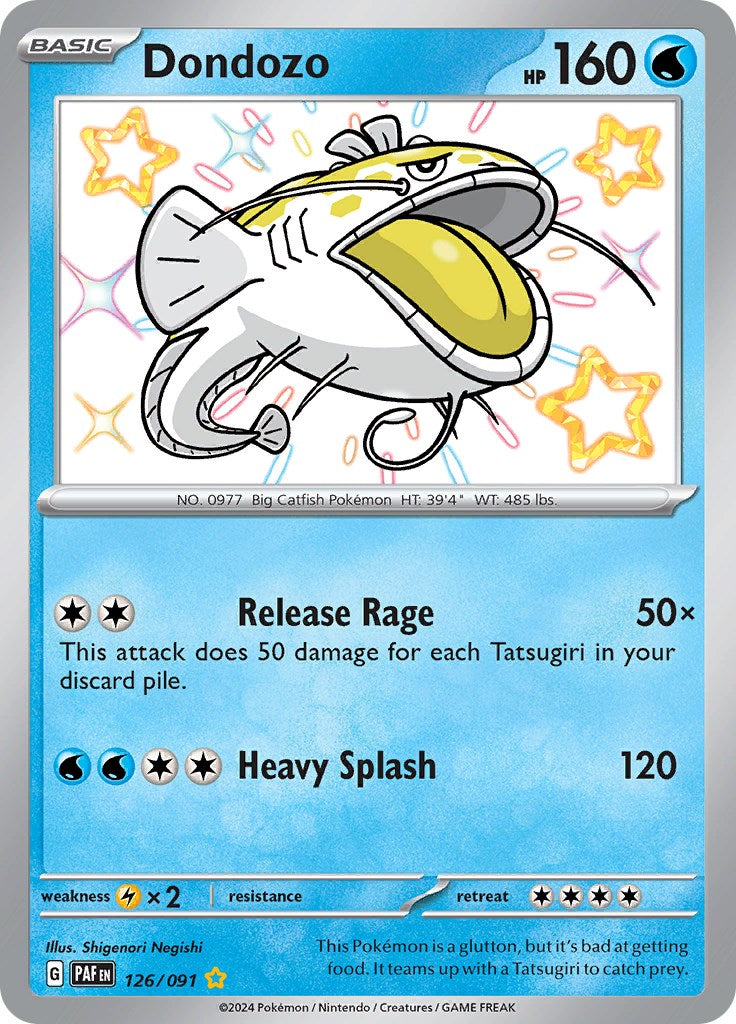 Dondozo (126/091) [Scarlet & Violet: Paldean Fates] | Jomio and Rueliete's Cards and Comics