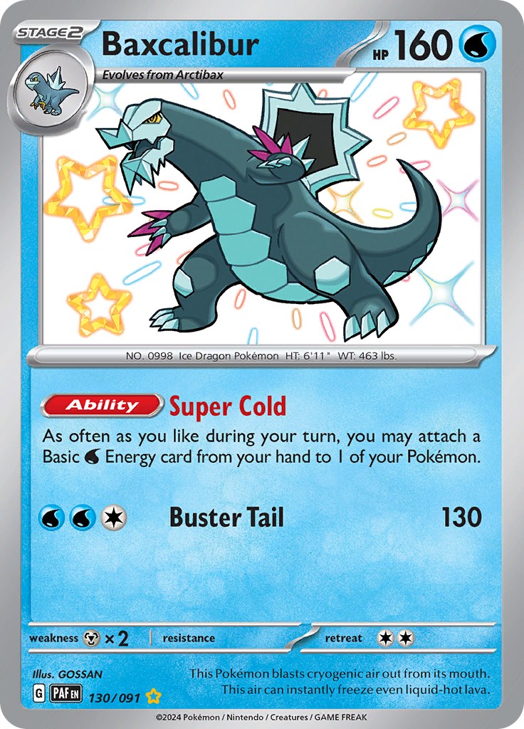 Baxcalibur (130/091) [Scarlet & Violet: Paldean Fates] | Jomio and Rueliete's Cards and Comics