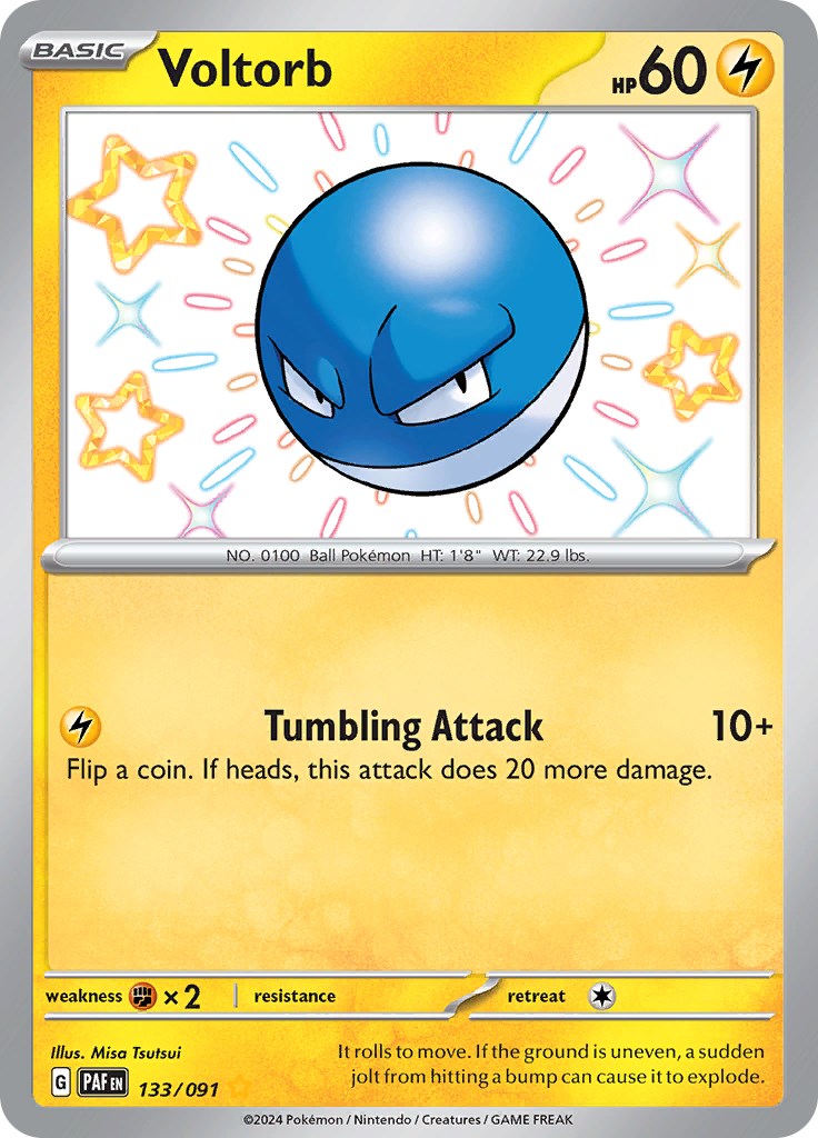 Voltorb (133/091) [Scarlet & Violet: Paldean Fates] | Jomio and Rueliete's Cards and Comics