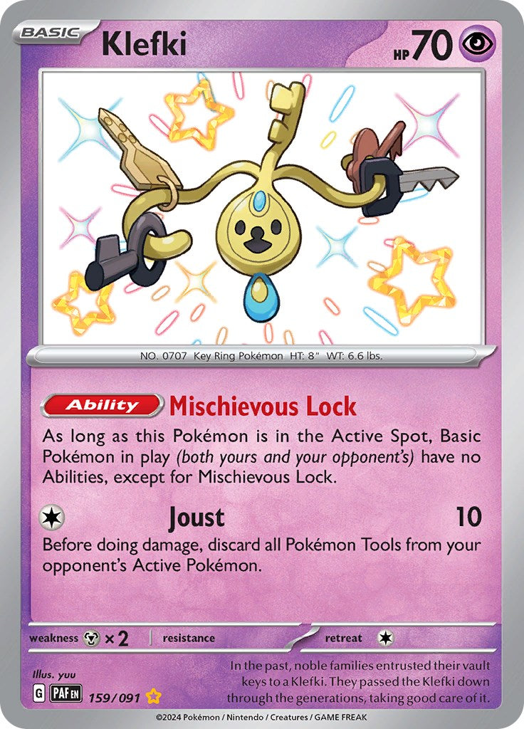 Klefki (159/091) [Scarlet & Violet: Paldean Fates] | Jomio and Rueliete's Cards and Comics