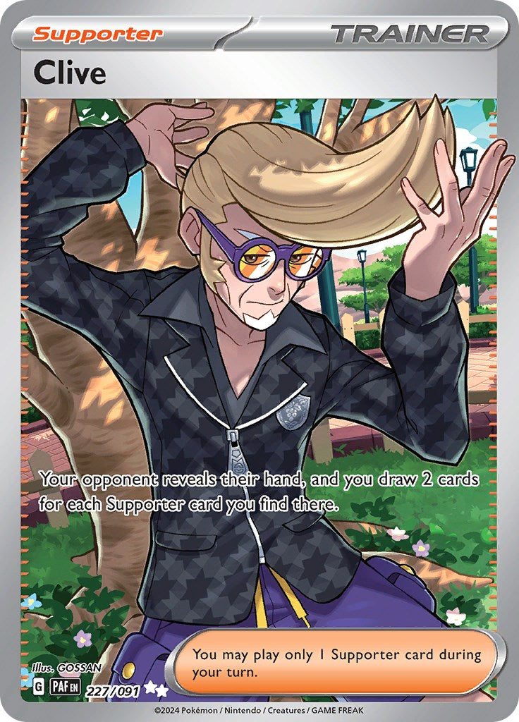 Clive (227/091) [Scarlet & Violet: Paldean Fates] | Jomio and Rueliete's Cards and Comics