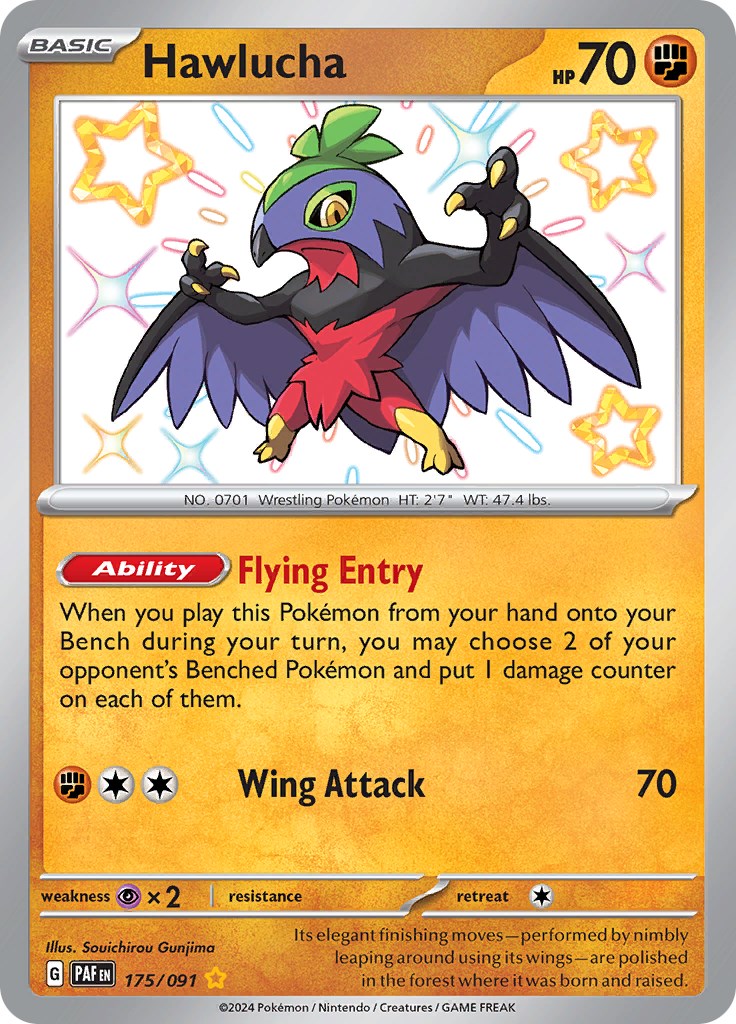 Hawlucha (175/091) [Scarlet & Violet: Paldean Fates] | Jomio and Rueliete's Cards and Comics