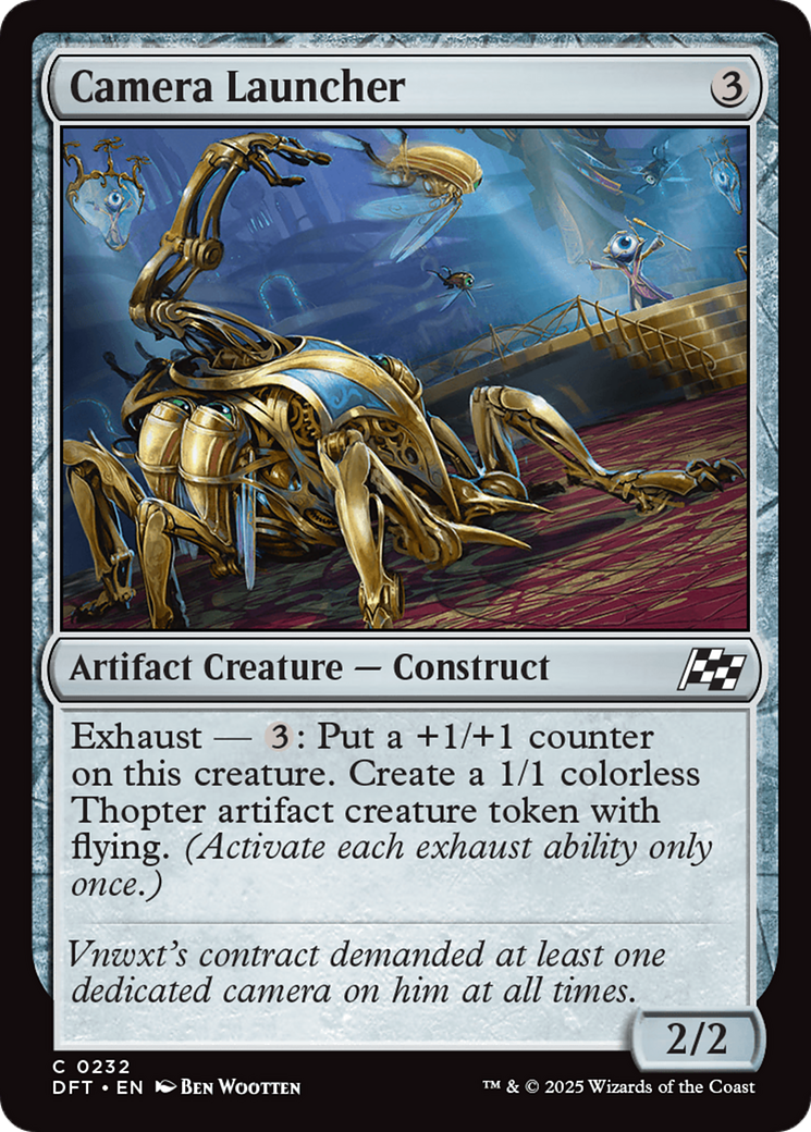 Camera Launcher [Aetherdrift] | Jomio and Rueliete's Cards and Comics