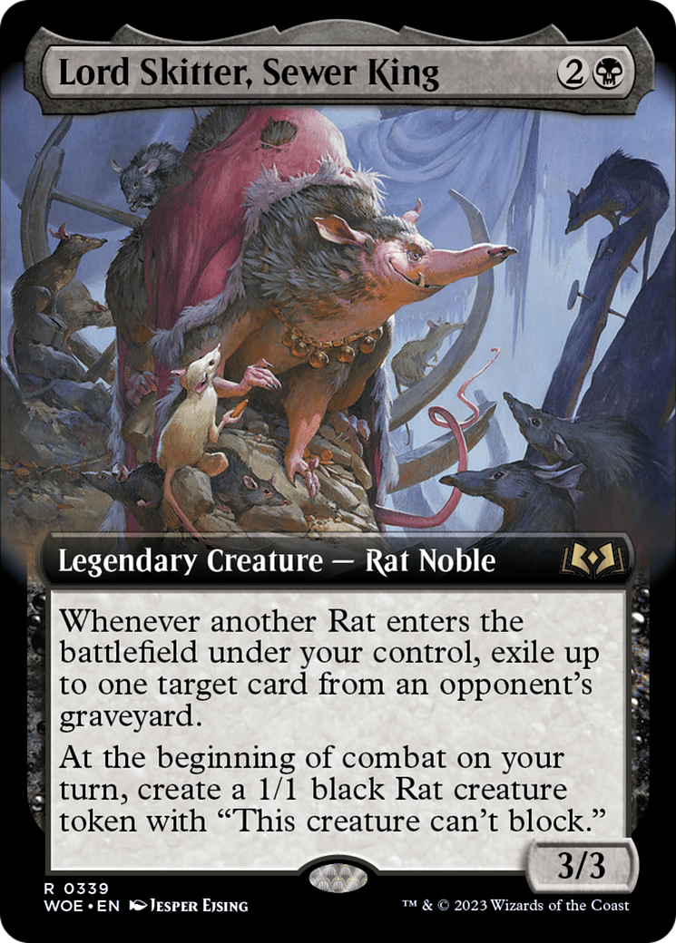 Lord Skitter, Sewer King (Extended Art) [Wilds of Eldraine] | Jomio and Rueliete's Cards and Comics