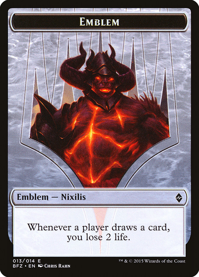 Ob Nixilis Reignited Emblem [Battle for Zendikar Tokens] | Jomio and Rueliete's Cards and Comics