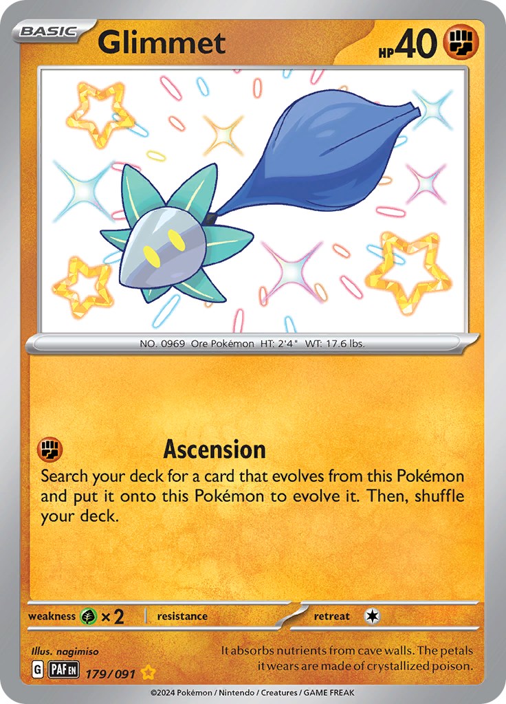 Glimmet (179/091) [Scarlet & Violet: Paldean Fates] | Jomio and Rueliete's Cards and Comics