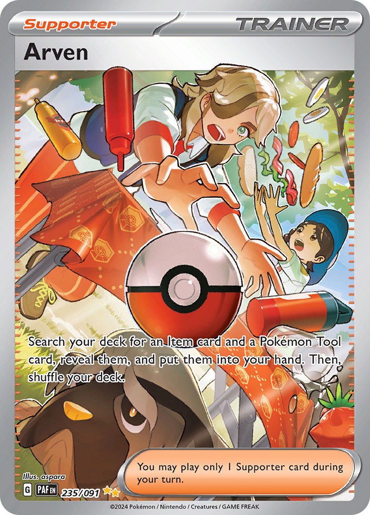 Arven (235/091) [Scarlet & Violet: Paldean Fates] | Jomio and Rueliete's Cards and Comics