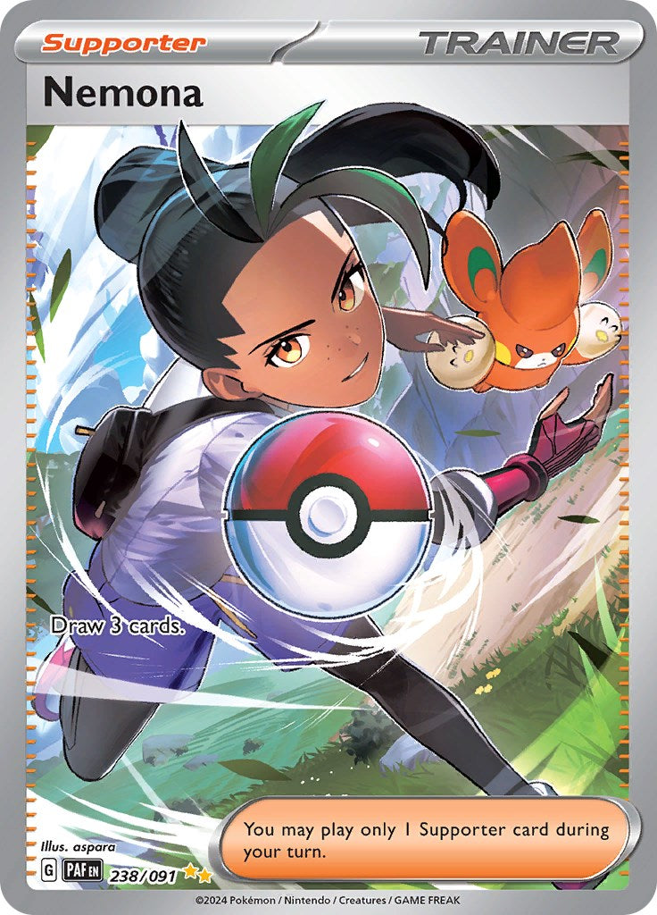 Nemona (238/091) [Scarlet & Violet: Paldean Fates] | Jomio and Rueliete's Cards and Comics