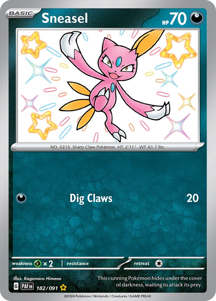 Sneasel (182/091) [Scarlet & Violet: Paldean Fates] | Jomio and Rueliete's Cards and Comics