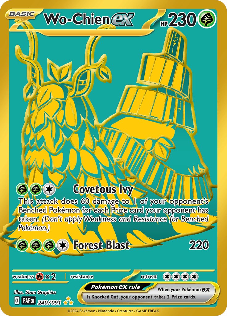 Wo-Chien ex (240/091) [Scarlet & Violet: Paldean Fates] | Jomio and Rueliete's Cards and Comics