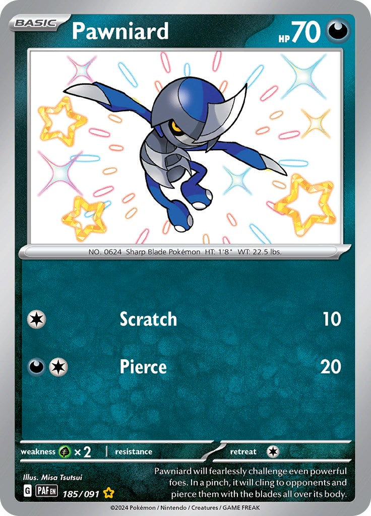 Pawniard (185/091) [Scarlet & Violet: Paldean Fates] | Jomio and Rueliete's Cards and Comics