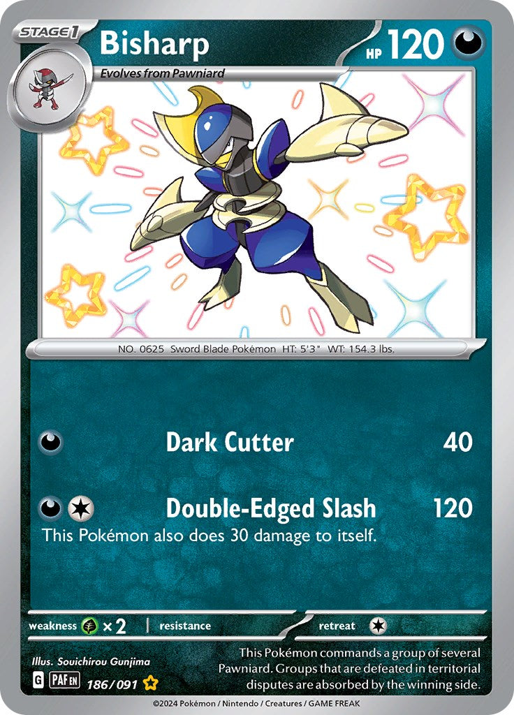 Bisharp (186/091) [Scarlet & Violet: Paldean Fates] | Jomio and Rueliete's Cards and Comics