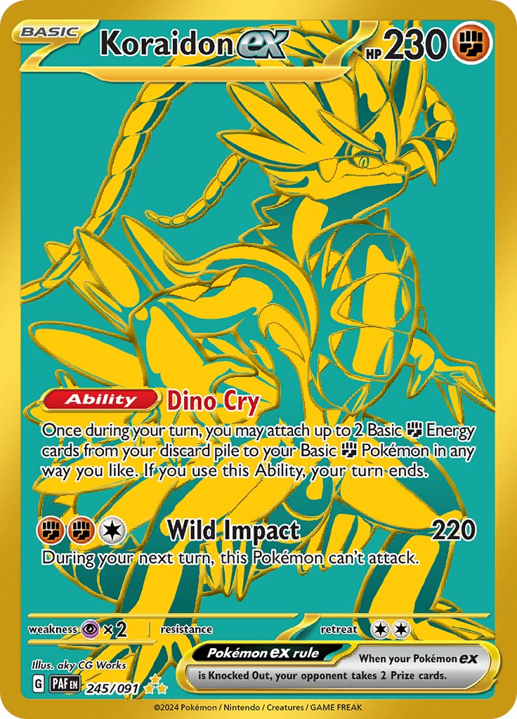 Koraidon ex (245/091) [Scarlet & Violet: Paldean Fates] | Jomio and Rueliete's Cards and Comics