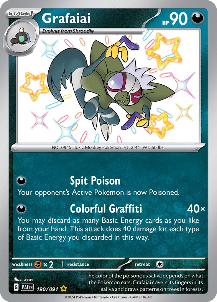Grafaiai (190/091) [Scarlet & Violet: Paldean Fates] | Jomio and Rueliete's Cards and Comics