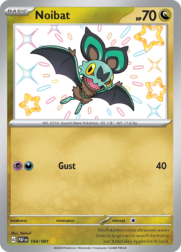 Noibat (194/091) [Scarlet & Violet: Paldean Fates] | Jomio and Rueliete's Cards and Comics