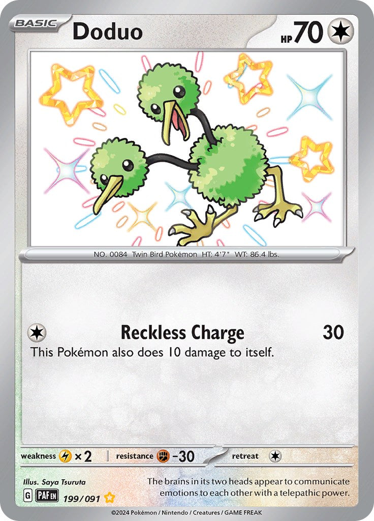 Doduo (199/091) [Scarlet & Violet: Paldean Fates] | Jomio and Rueliete's Cards and Comics
